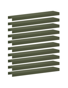 Profilo di copertura per giardino 10 pz 100 x 20 x 5 cm Acciaio 2