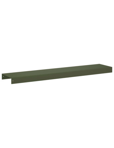 Profilo di copertura per giardino 10 pz 100 x 20 x 5 cm Acciaio