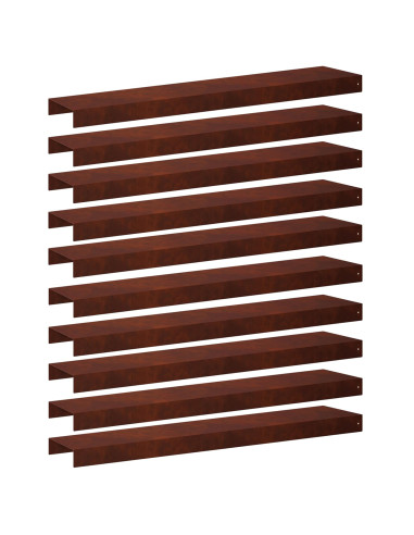 Profilo di copertura per giardino 10 pz 100 x 20 x 5 cm