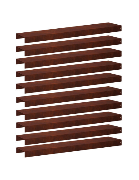 Profilo di copertura per giardino 10 pz 100 x 20 x 5 cm
