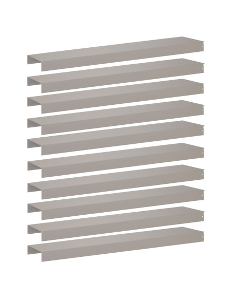 Profilo di copertura per giardino 10 pz 100 x 20 x 5 cm