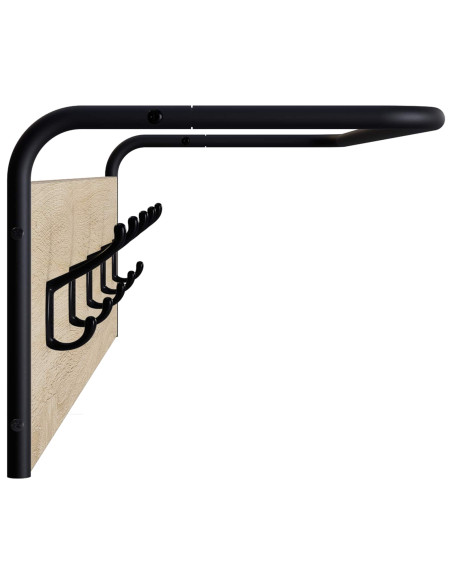 Appendiabiti Montaggio a parete Rovere Sonoma 100 x 30 x 25 cm