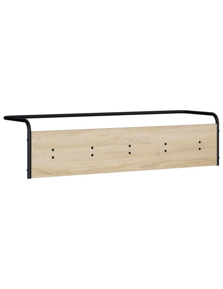 Appendiabiti Montaggio a parete Rovere Sonoma 100 x 30 x 25 cm