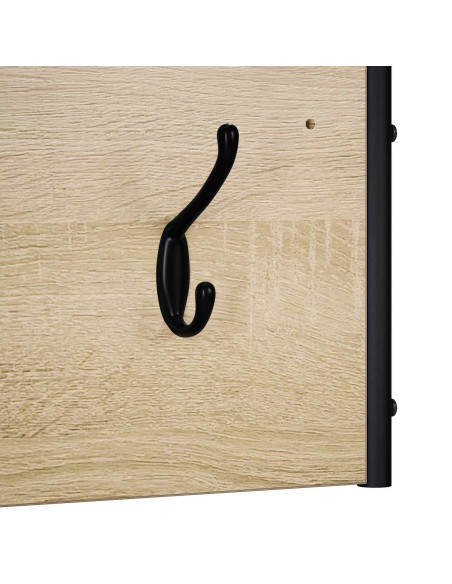 Appendiabiti Montaggio a parete Rovere Sonoma 100 x 30 x 25 cm
