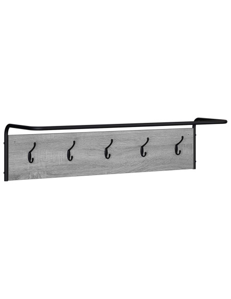 Appendiabiti Montaggio a parete Sonoma grigio 100 x 30 x 25 cm