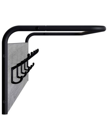Appendiabiti Montaggio a parete Sonoma grigio 100 x 30 x 25 cm