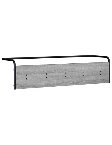 Appendiabiti Montaggio a parete Sonoma grigio 100 x 30 x 25 cm