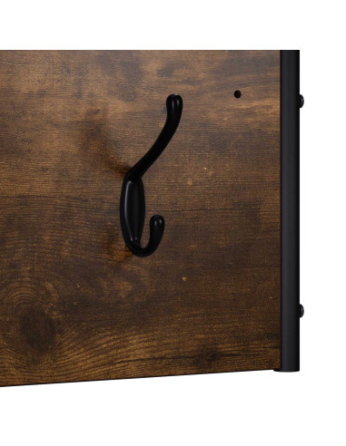 Appendiabiti Rovere Fumo 100 x 30 x 25 cm Legno ingegnerizzato