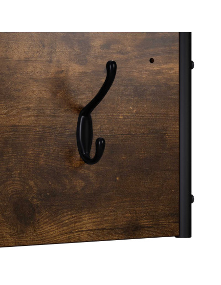 Appendiabiti Rovere Fumo 100 x 30 x 25 cm Legno ingegnerizzato