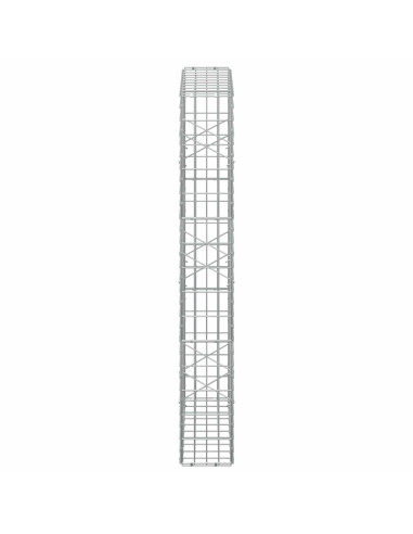 Gabione con Filo da 5 mm e Rete da 5x10 cm 100x20x150 cm
