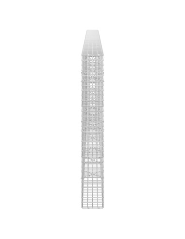 Gabione con filo da 5 mm e rete da 5x5 cm 500x20x150 cm