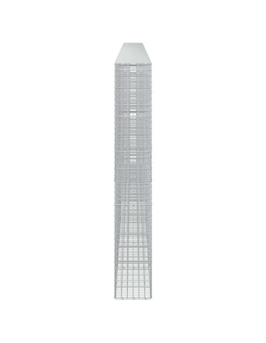 Gabione con filo da 5 mm e rete da 5x5 cm 750x30x200 cm