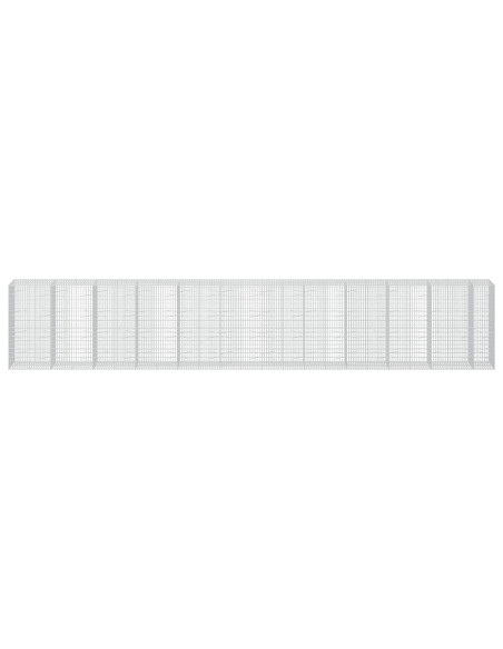 Gabione con Filo da 3,5 mm e Rete da 5x10 cm 1150x100x200 cm