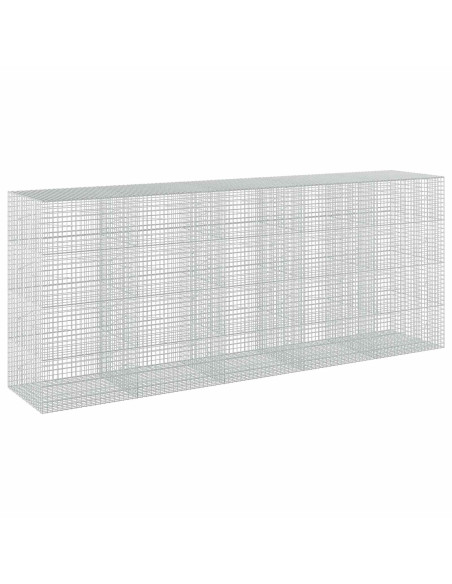 Gabione con filo da 5 mm e rete da 5x5 cm 500x100x200 cm