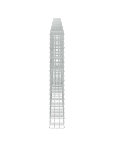 Gabione con filo da 5 mm e rete 10x10 cm 1050x30x200 cm