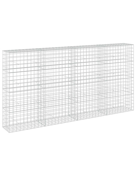 Gabione con filo da 5 mm e rete 10x10 cm 400x50x200 cm
