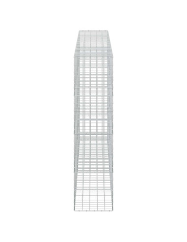 Gabione con filo da 5 mm e rete 10x10 cm 400x50x200 cm