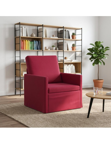 Poltrona Rosso Vino 70 x 81 x 82 cm Velluto (V)