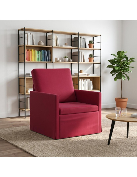 Poltrona Rosso Vino 70 x 81 x 82 cm Velluto (V)