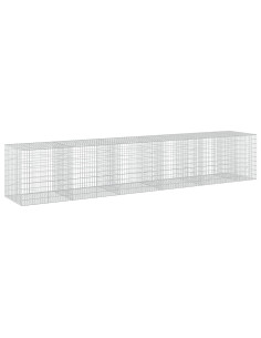 Gabione con Filo da 5 mm e Rete da 5x10 cm 550x100x100 cm 2