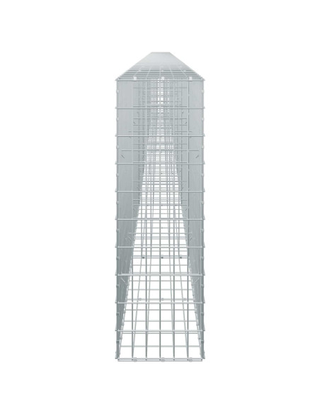 Gabione con Filo da 5 mm e Rete da 5x10 cm 750x30x100 cm