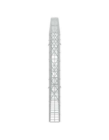 Gabione con Filo da 5 mm e Rete da 5x10 cm 250x10x100 cm
