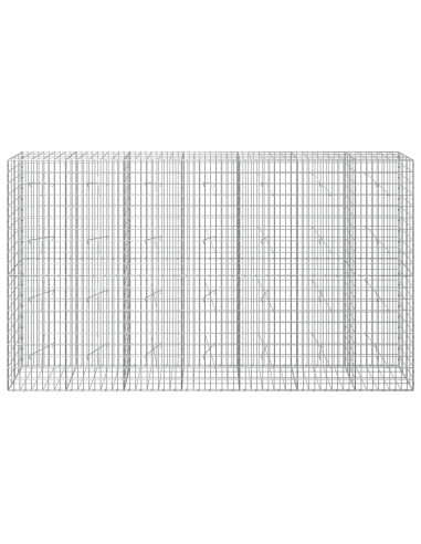Gabione con Filo da 5 mm e Rete da 5x10 cm 350x20x200 cm