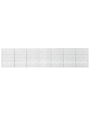 Gabione con Filo da 5 mm e Rete da 5x10 cm 700x10x150 cm