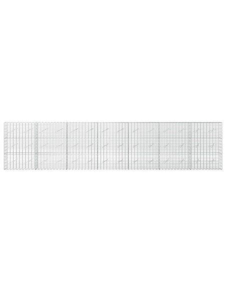 Gabione con Filo da 5 mm e Rete da 5x10 cm 700x10x150 cm
