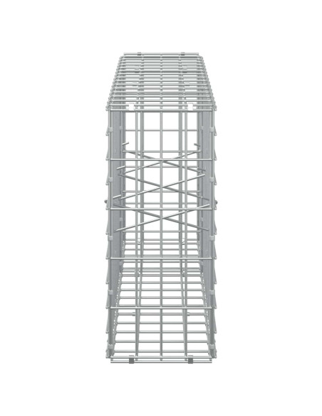 Gabione con Filo da 5 mm e Rete da 5x10 cm 150x20x50 cm