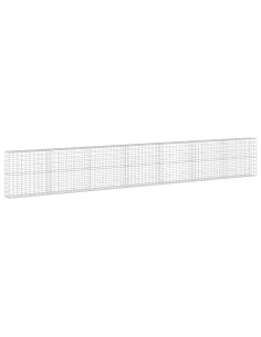 Gabione con filo da 5 mm e rete 10x10 cm 700x30x100 cm 2