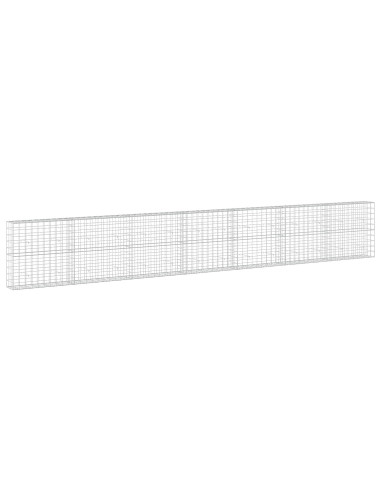 Gabione con filo da 5 mm e rete 10x10 cm 700x30x100 cm