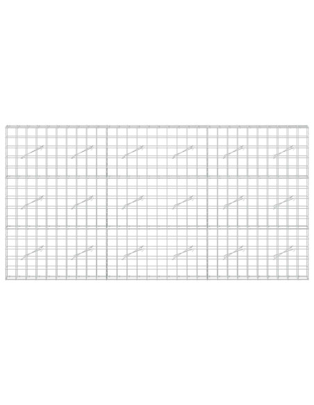 Gabione con filo da 5 mm e rete 10x10 cm 300x10x150 cm