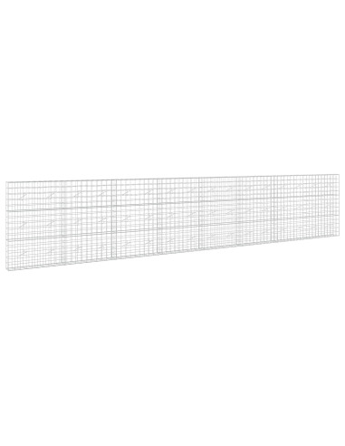Gabione con filo da 5 mm e rete 10x10 cm 800x20x150 cm