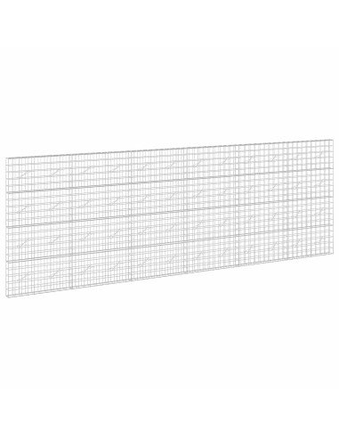 Gabione con filo da 5 mm e rete 10x10 cm 600x10x200 cm
