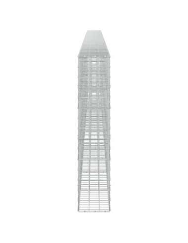 Gabione con filo da 5 mm e rete 10x10 cm 1150x30x150 cm