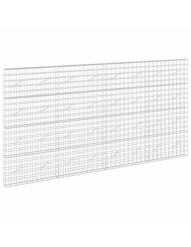 Gabione con filo da 5 mm e rete 10x10 cm 400x10x200 cm