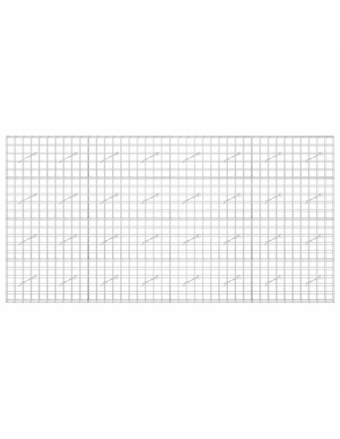 Gabione con filo da 5 mm e rete 10x10 cm 400x10x200 cm