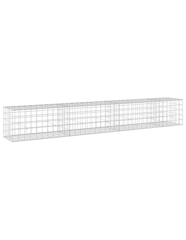 Gabione con filo da 5 mm e rete 10x10 cm 350x50x50 cm