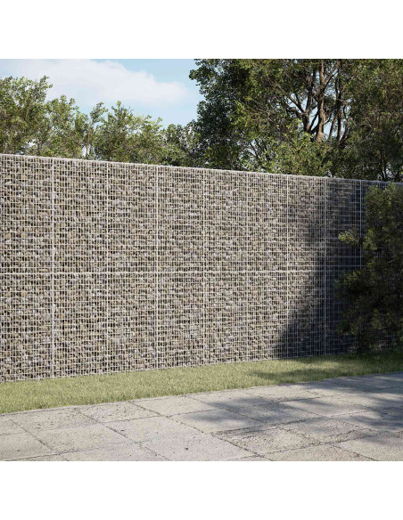 Gabione con filo da 3,5 mm e rete da 5x2,5 cm 250x50x200 cm