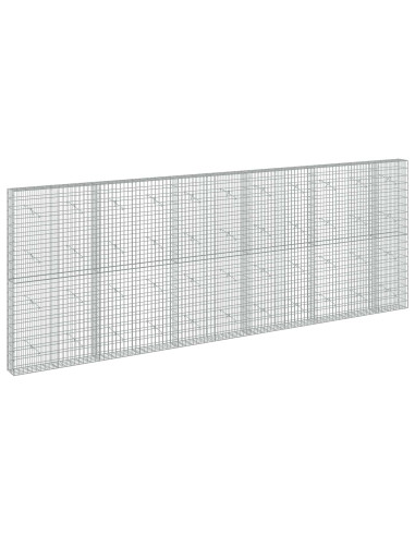 Gabione con Filo da 3,5 mm e Rete da 5x10 cm 550x20x200 cm