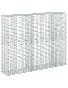 Gabione con filo da 3,5 mm e rete da 5x2,5 cm 250x50x200 cm 2