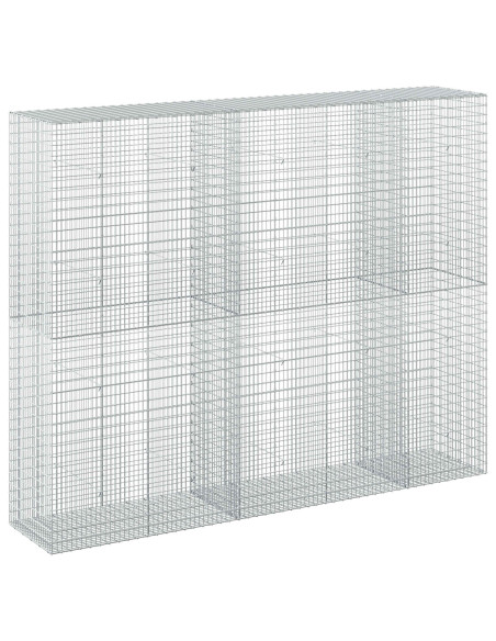 Gabione con filo da 3,5 mm e rete da 5x2,5 cm 250x50x200 cm