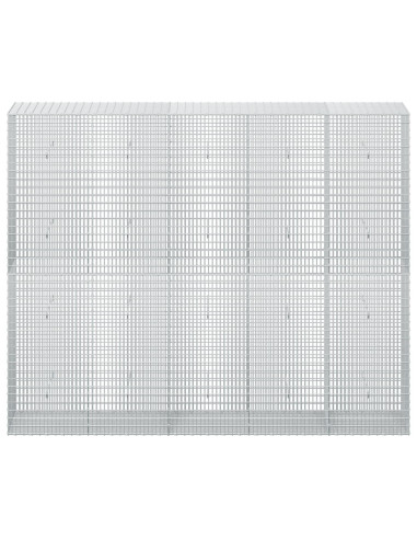 Gabione con filo da 3,5 mm e rete da 5x2,5 cm 250x50x200 cm