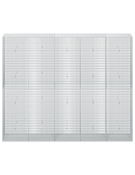 Gabione con filo da 3,5 mm e rete da 5x2,5 cm 250x50x200 cm