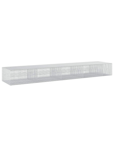 Gabione con filo da 3,5 mm e rete da 5x2,5 cm 450x100x50 cm