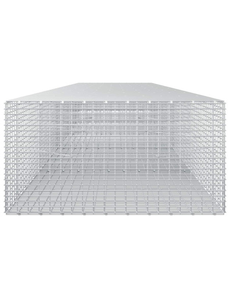 Gabione con filo da 3,5 mm e rete da 5x2,5 cm 450x100x50 cm