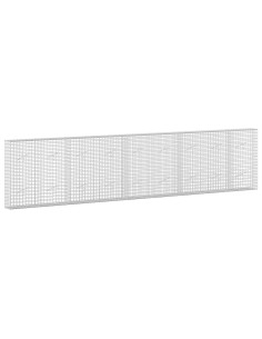 Gabione con filo da 5 mm e rete da 5x5 cm 450x20x100 cm 2