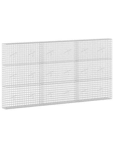 Gabione con filo da 5 mm e rete da 5x5 cm 300x20x150 cm