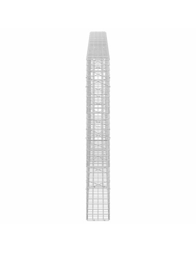 Gabione con filo da 5 mm e rete da 5x5 cm 300x20x150 cm